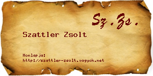 Szattler Zsolt névjegykártya